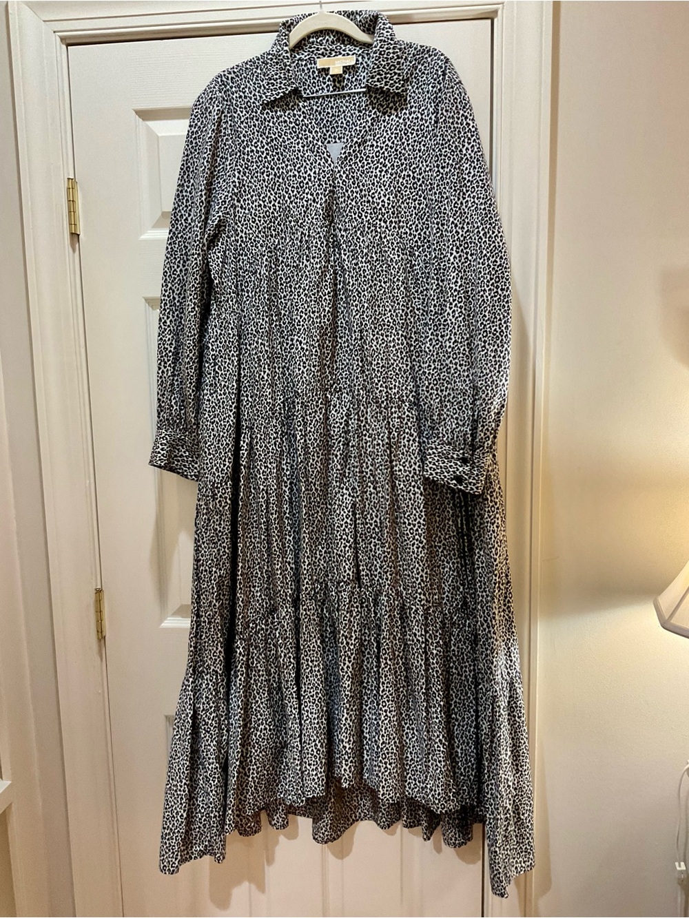 Michael Kors Black and White Tiered Maxi Dress - Picture 9 of 15